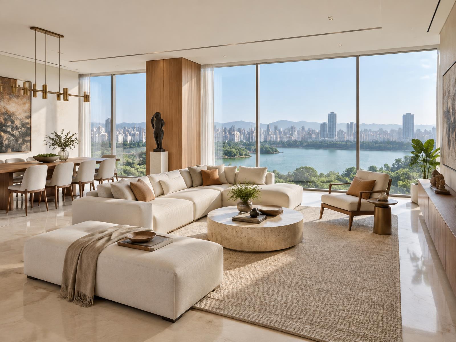 Conceptual visualization of a Hines Powai residence interior